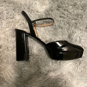 Patent Chunky Heels